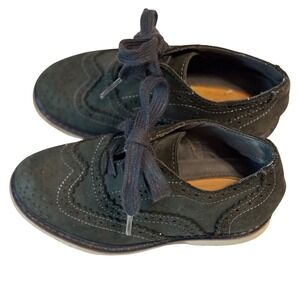 Kenneth Cole Wingtip Brogue Dress Shoes Nubuck Leather‎ Toddler Navy Size 9